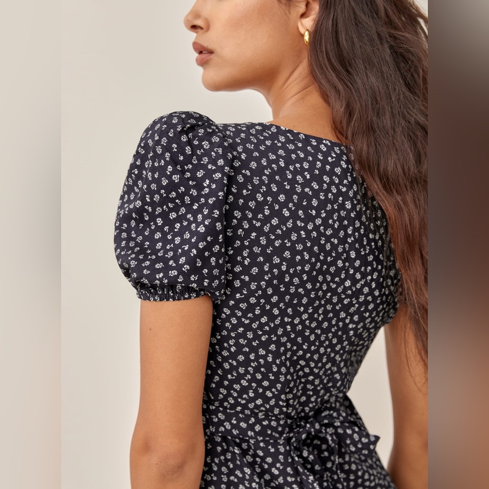 NWOT Reformation Kelby Midi Dress in Nancy Floral Size Large - Picture 5 of 13